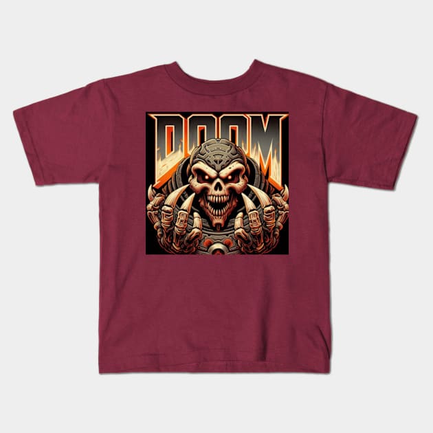 Doom Demon Kids T-Shirt by The Doom Guy